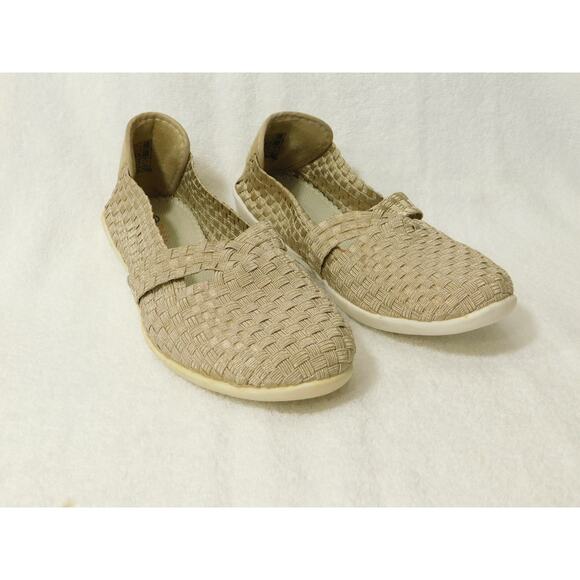 Bernie Mev Light Gold Woven Technology Memory Form Shoes - 7 M - Picture 1 of 5